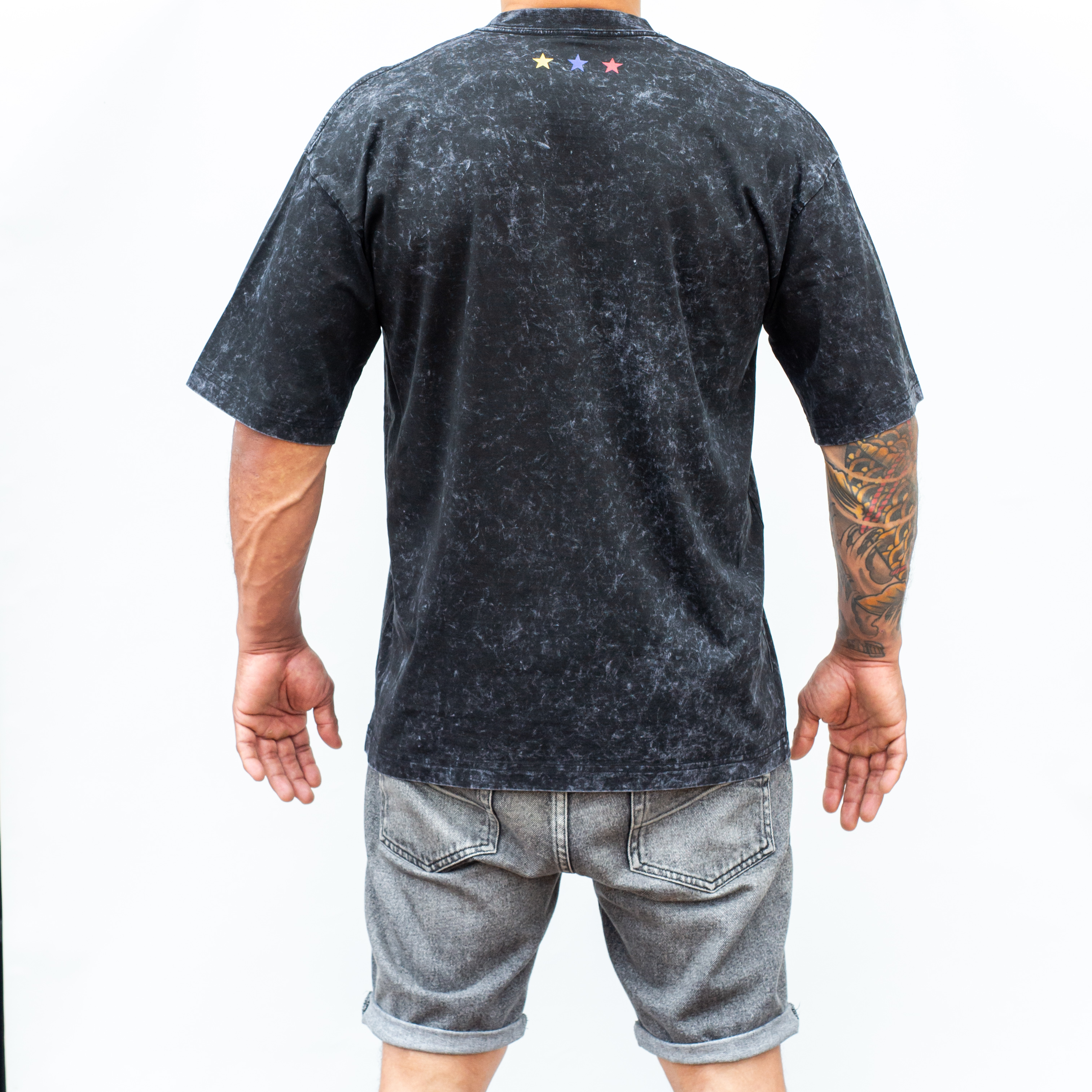 Camiseta MMA Lavada Negra