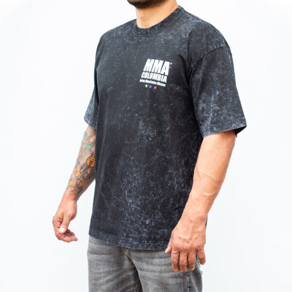 Camiseta MMA Lavada Negra